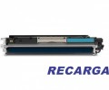 RECARGA - CARTUCHO DE TONER HP 1025/ CE311A/ 126A (1,2K) CYAN