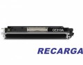 RECARGA - CARTUCHO DE TONER HP 1025/ CE310A/ 126A (1,2K) BLACK (PRETO) 